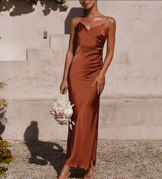 Elegantes Spaghettiträger Kleid