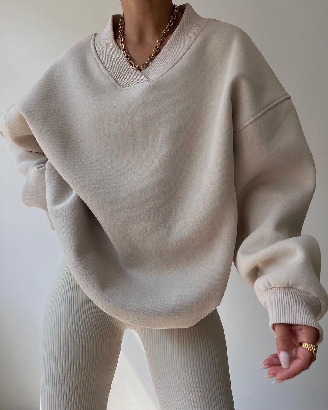 Oversize V-Neck Sweater